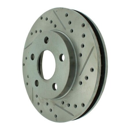Centric StopTech Select Sport Drilled and Slotted Brake Rotor; Front Left, StopTech 227.62050L